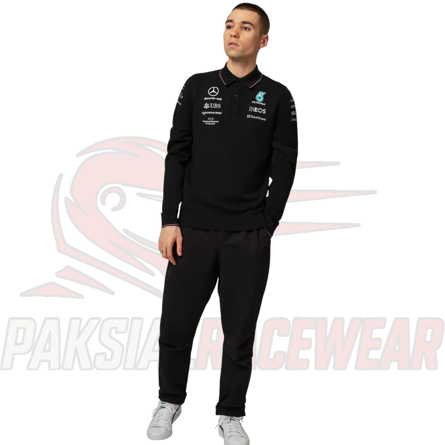 Mercedes F1 2023 Team Knitted Polo