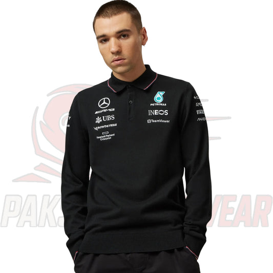 Mercedes F1 2023 Team Knitted Polo