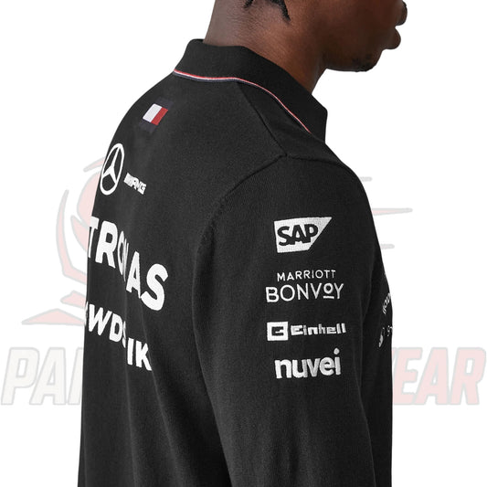 Mercedes F1 2024 Long Sleeve Team Polo