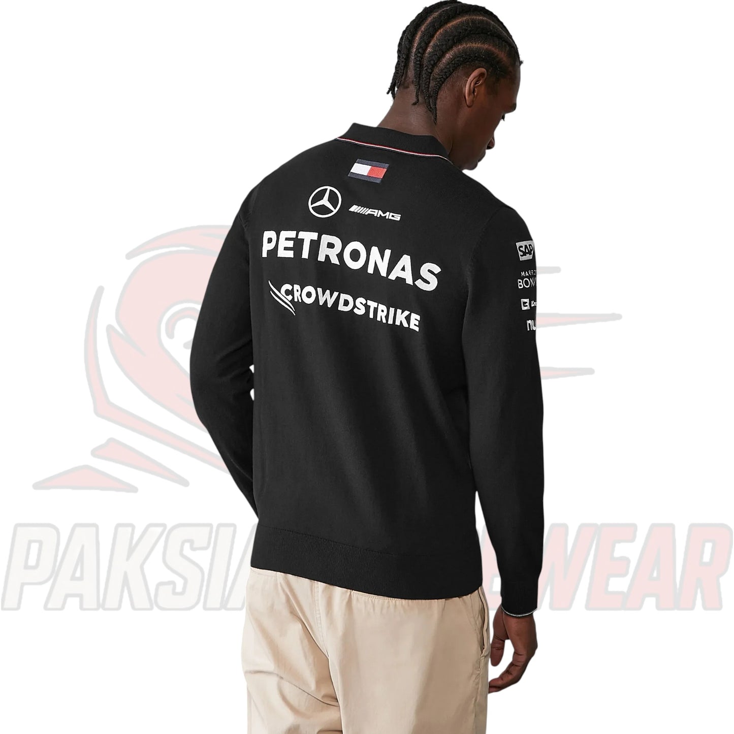 Mercedes F1 2024 Long Sleeve Team Polo