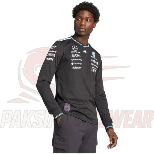 Mercedes F1 2025 adidas Driver Long Sleeve Shirt