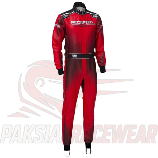 New Red Speed Go Kart Racing Suit | Premium Kartwear by Paksial