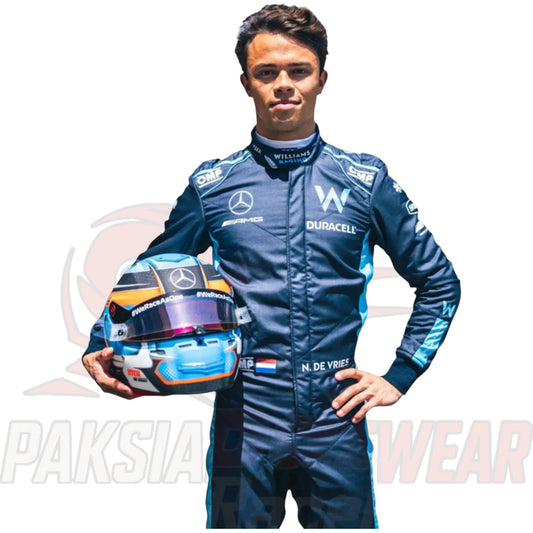 Nyck de Vries 2022 Williams Racing F1 Replica Race Suit | Formula One Collectible by Paksial Racewear