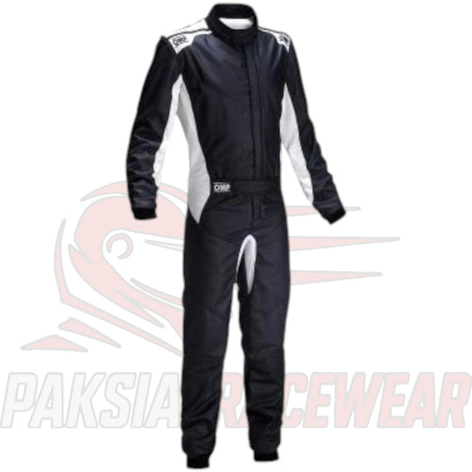 OMP One-S Nomex Black Racing Suit | FIA-Approved Lightweight Fireproof Racewear by Paksial