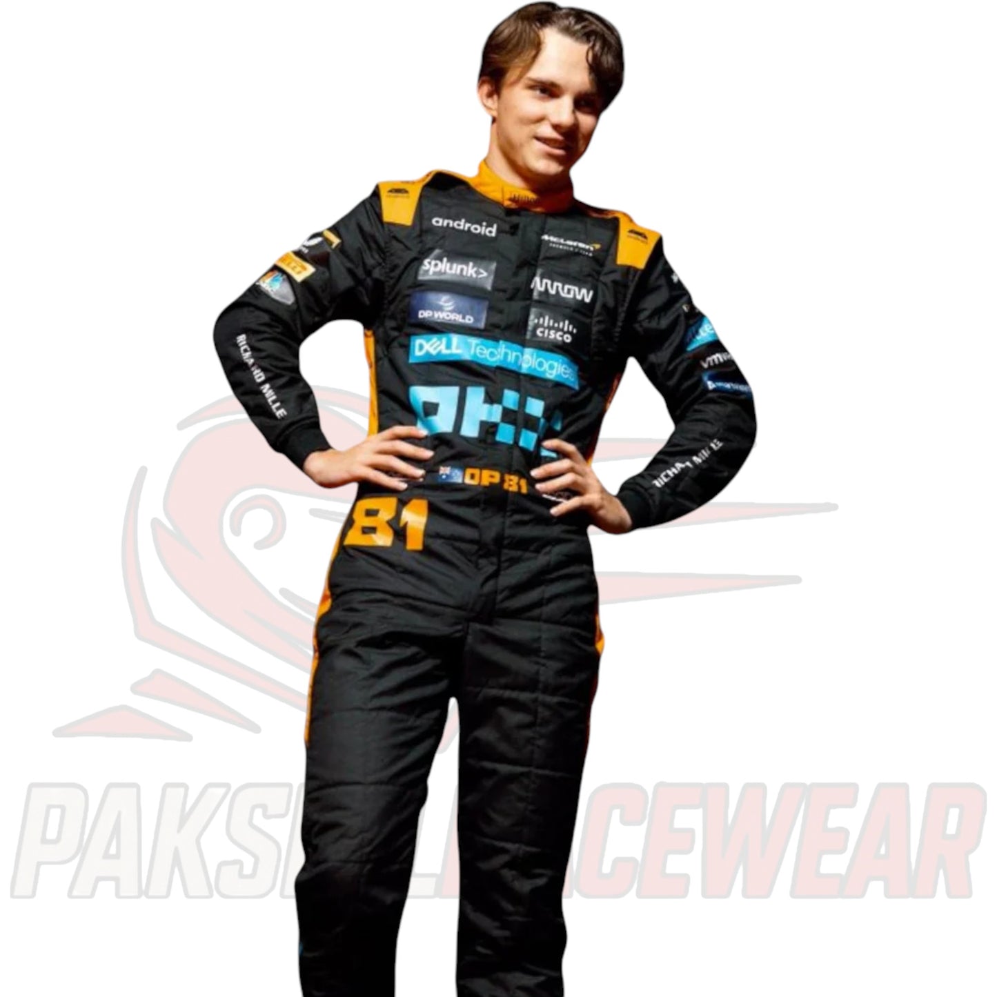 Oscar Piastri 2023 McLaren Formula 1 Singapore Grand Prix Race Suit – Replica by Paksial Racewear