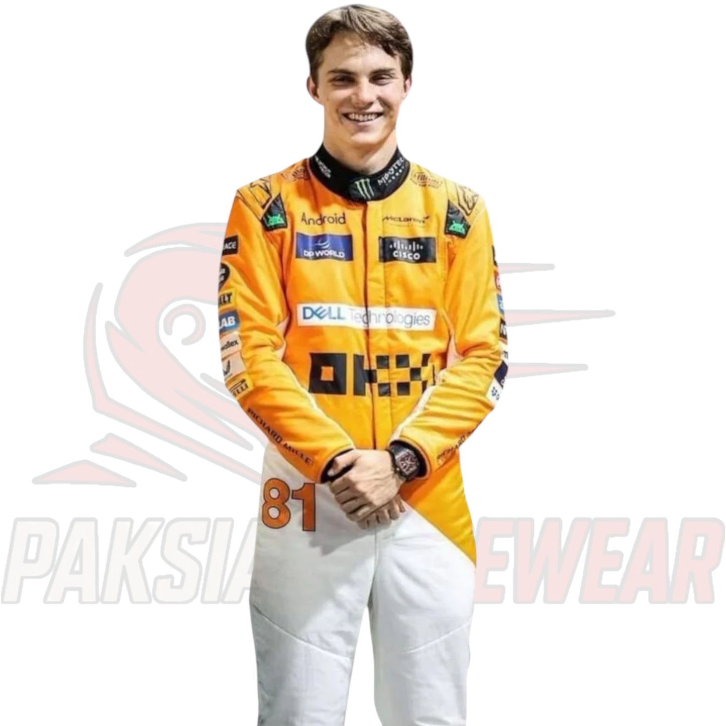 Oscar Piastri 2024 McLaren F1 Singapore Grand Prix Race Suit Replica by Paksial Racewear