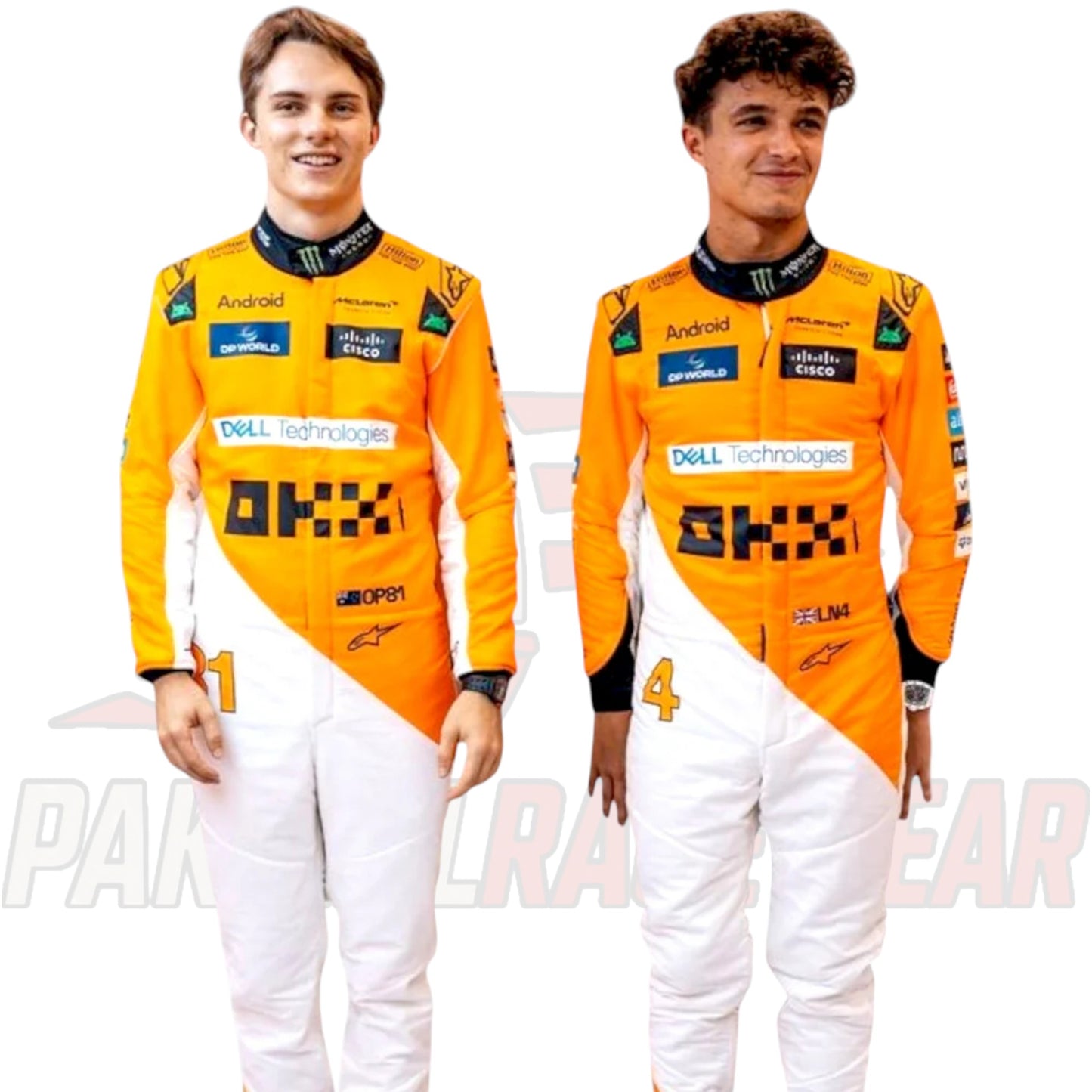 Oscar Piastri 2024 McLaren F1 Singapore Grand Prix Race Suit Replica by Paksial Racewear