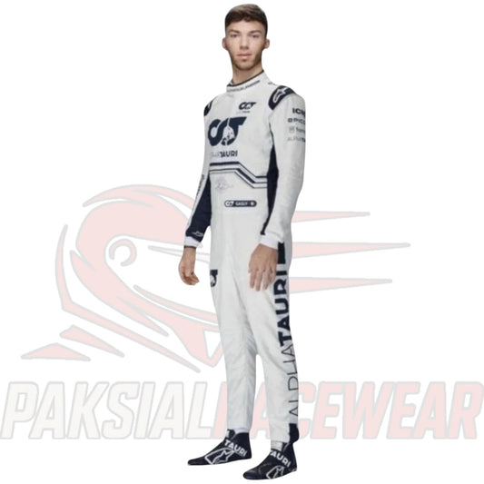 Pierre Gasly 2022 AlphaTauri Go-Kart Replica Race Suit | Formula One Inspired by Paksial Racewear