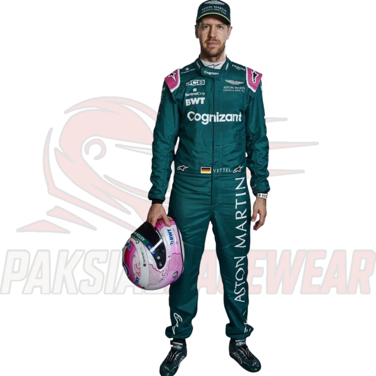Sebastian Vettel 2021 Aston Martin F1 Printed Racing Suit