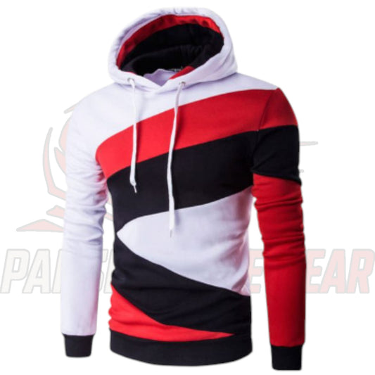 Streetwear Wave-Cut Design Hoodie