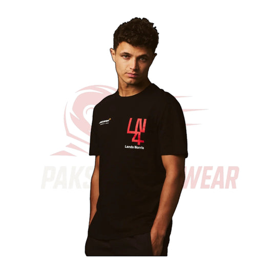 Lando Norris x Silverstone T-Shirt – Black | McLaren F1 Gea