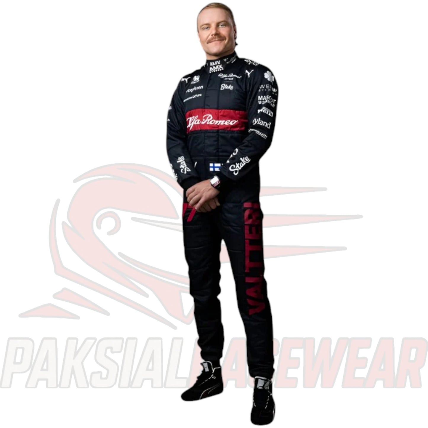 Valtteri Bottas 2023 Alfa Romeo F1 Replica Race Suit | Premium Formula One Collectible by Paksial Racewear