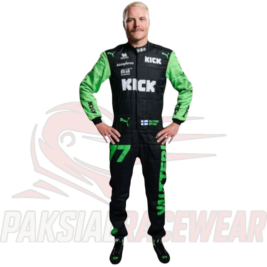 Valtteri Bottas 2024 Stake F1 Team Replica Race Suit | Premium Formula One Collectible by Paksial Racewear