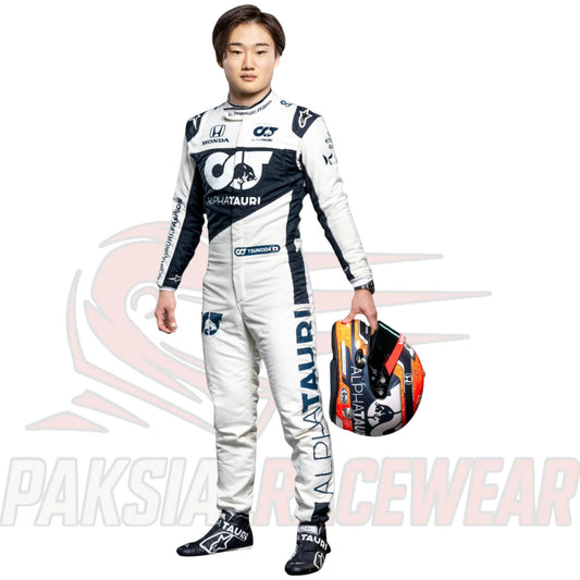 Yuki Tsunoda 2020 AlphaTauri F1 Replica Race Suit | Formula One Collectible by Paksial Racewear