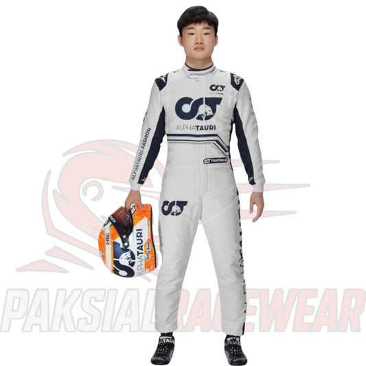 Yuki Tsunoda 2022 Scuderia AlphaTauri F1 Replica Race Suit | Premium Formula One Collectible by Paksial Racewear
