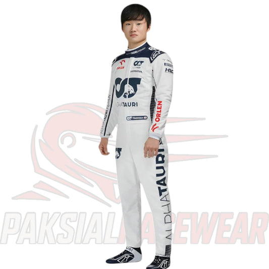 Yuki Tsunoda 2023 AlphaTauri F1 Replica Race Suit | Premium Formula One Collectible by Paksial Racewear