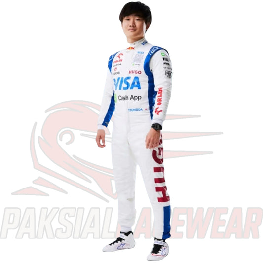 Yuki Tsunoda 2024 Visa Cash App RB Formula One Replica Race Suit | Paksial Racewear