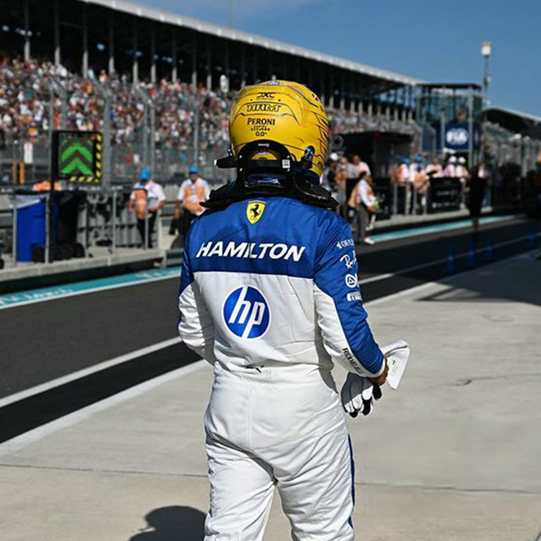 2025 Lewis Hamilton Ferrari Miami GP Special Edition Replica F1 Race Suit