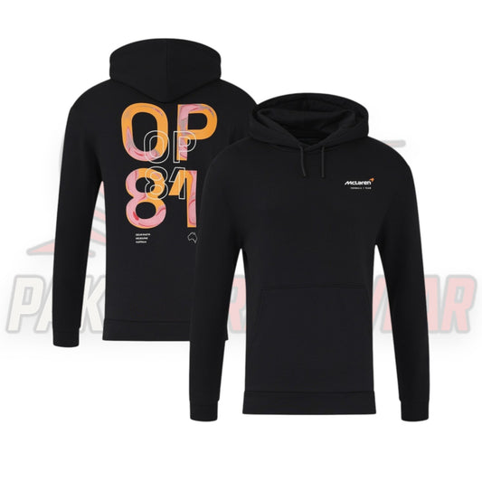 Oscar Piastri McLaren F1 Driver Hoodie – Black | Unisex Official Teamwear