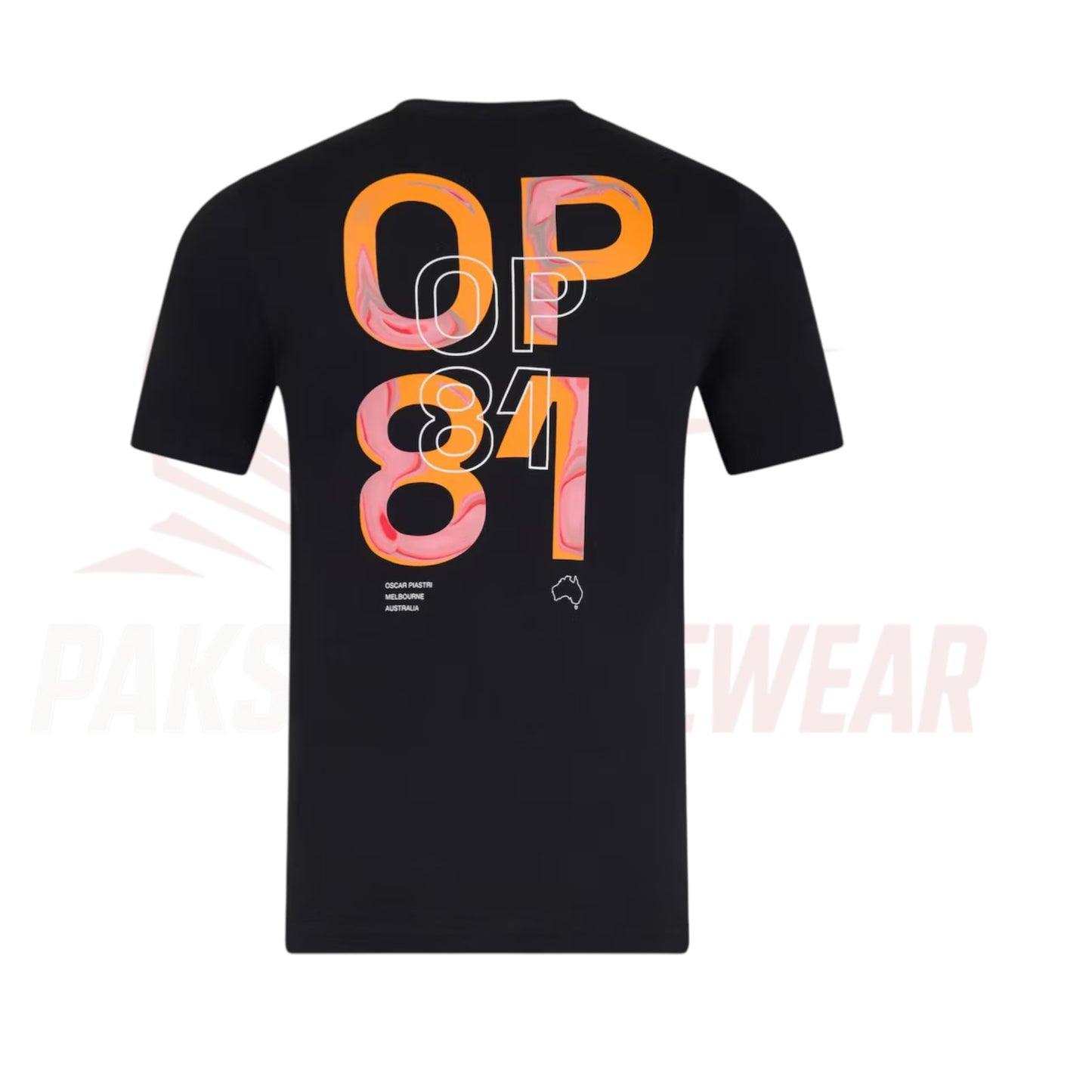 McLaren Oscar Piastri Tee – Black Edition (Unisex)