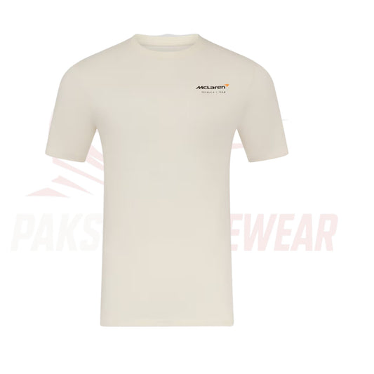 Oscar Piastri Cream T-Shirt – McLaren F1 Unisex Apparel