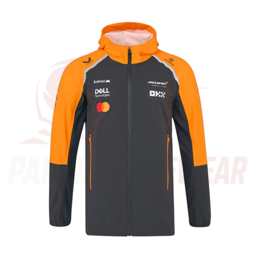 McLaren F1 2025 Rain Jacket – Lightweight Waterproof Unisex