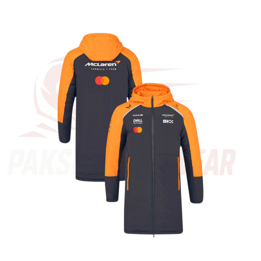 McLaren F1 Longline Puffer Jacket 2025 – Extended Fit