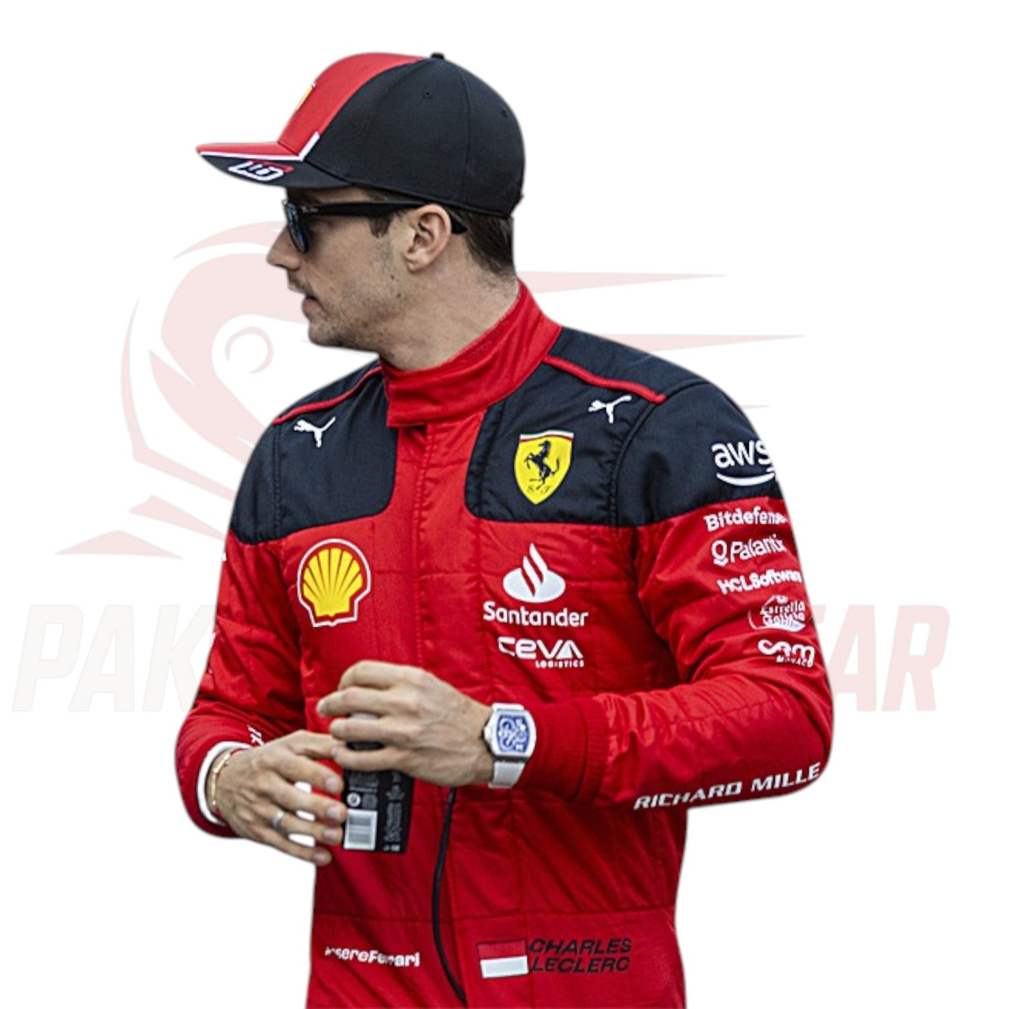 2023 Charles Leclerc Scuderia Ferrari Replica F1 Race Suit