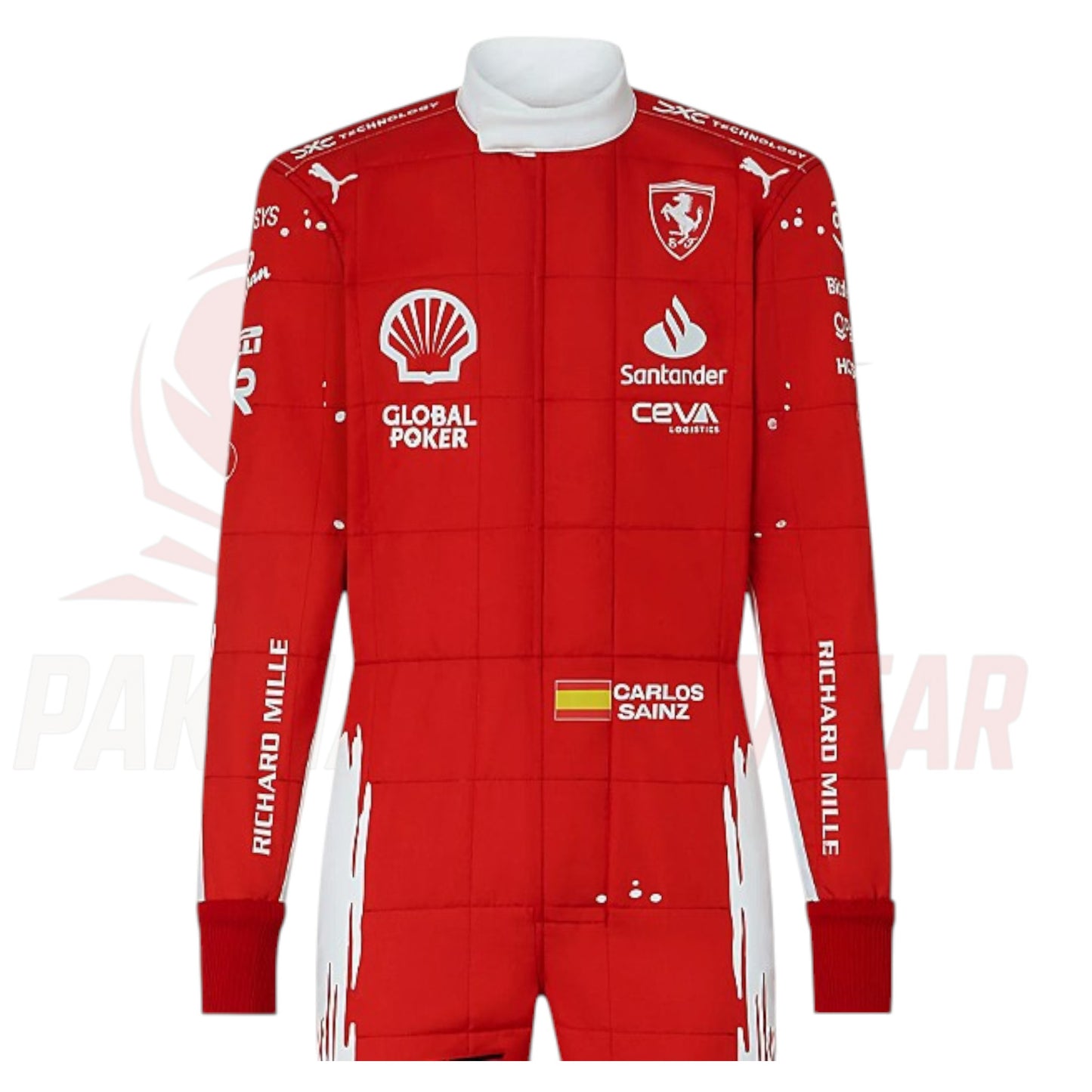 2023 Carlos Sainz Las Vegas GP Special Edition Ferrari F1 Replica Race Suit