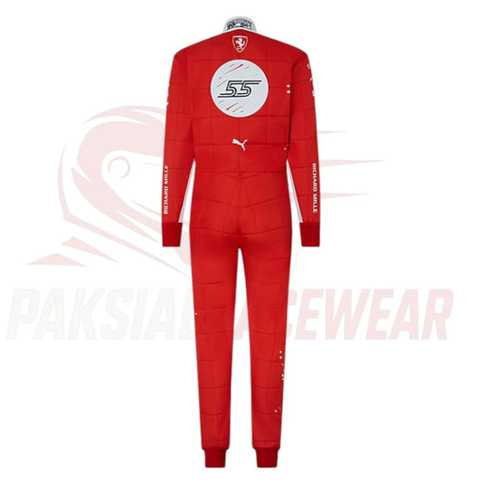 2023 Carlos Sainz Las Vegas GP Special Edition Ferrari F1 Replica Race Suit