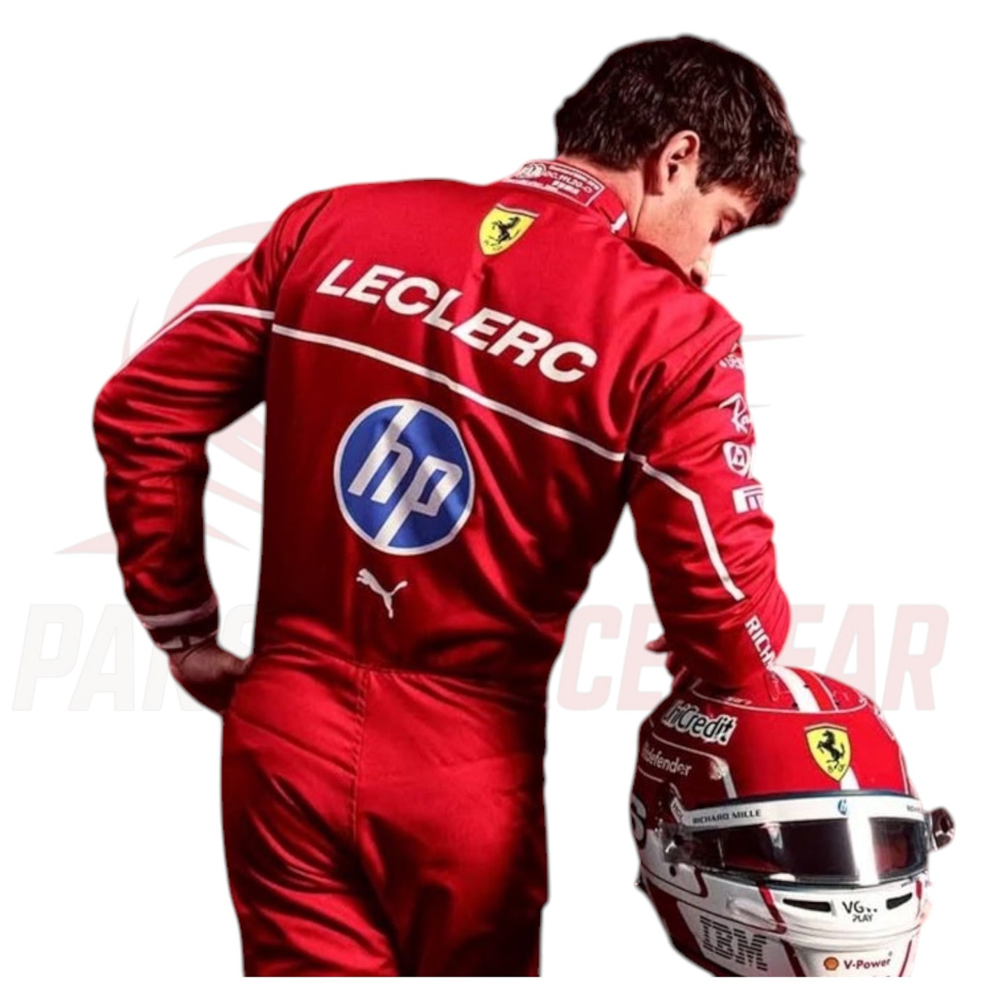 2025 Charles Leclerc Ferrari F1 Replica Race Suit