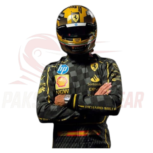 2025 Carlos Sainz Ferrari F1 Replica Race Suit