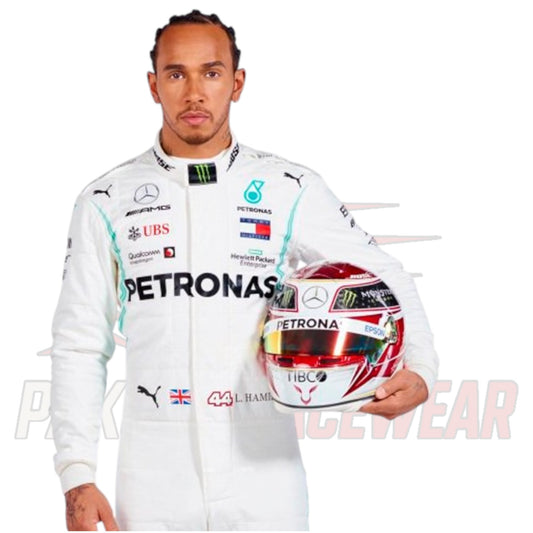 2019 Lewis Hamilton Mercedes AMG Petronas F1 Replica Race Suit