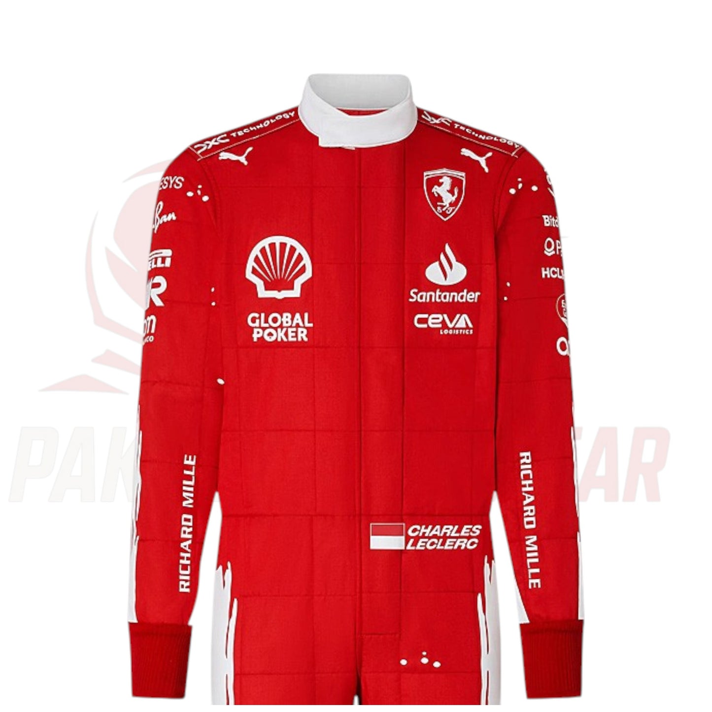 2023 Charles Leclerc Las Vegas GP Special Edition Ferrari F1 Replica Race Suit