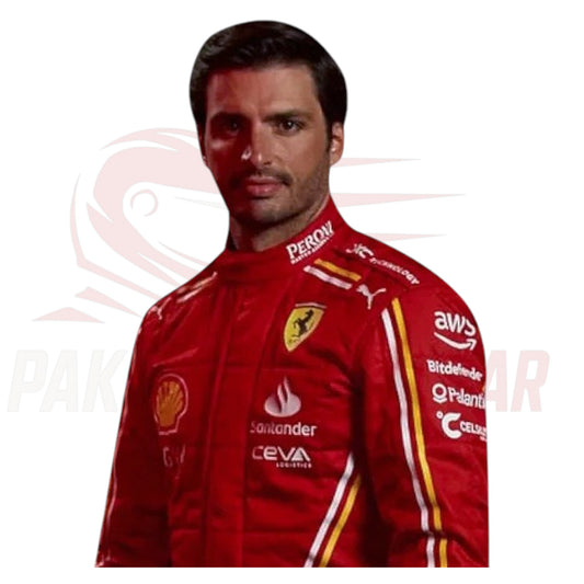 2024 Carlos Sainz Scuderia Ferrari Replica F1 Race Suit