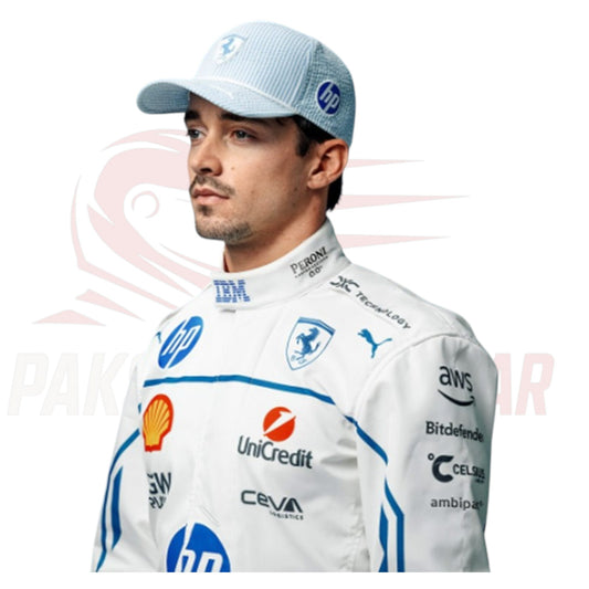 2025 Charles Leclerc Ferrari Monaco GP Special Edition Replica F1 Race Suit