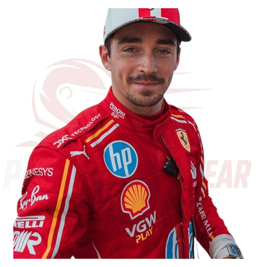 2024 Charles Leclerc Ferrari Monaco GP Special Edition Replica F1 Race Suit