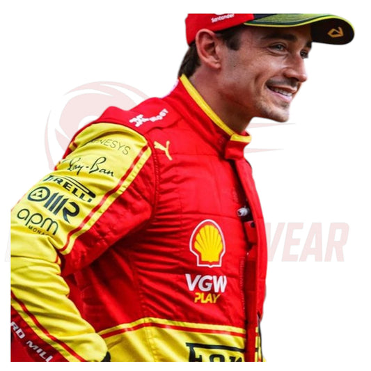 2023 Charles Leclerc Ferrari Monza GP Special Edition Replica F1 Race Suit