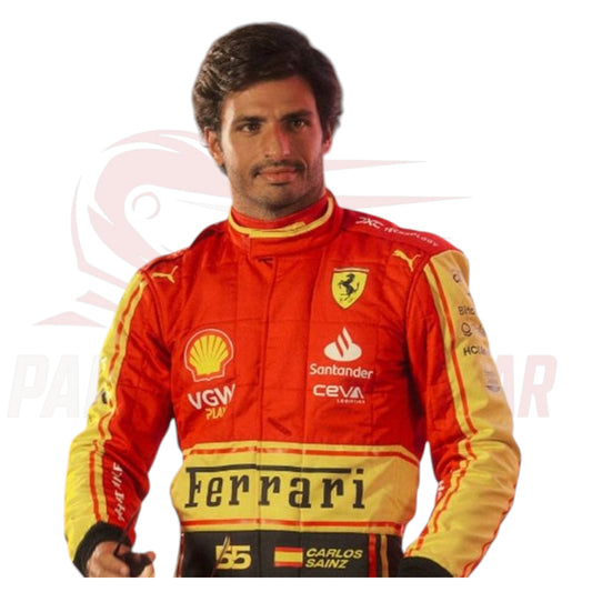 2023 Carlos Sainz Ferrari Monza GP Special Edition Replica F1 Race Suit