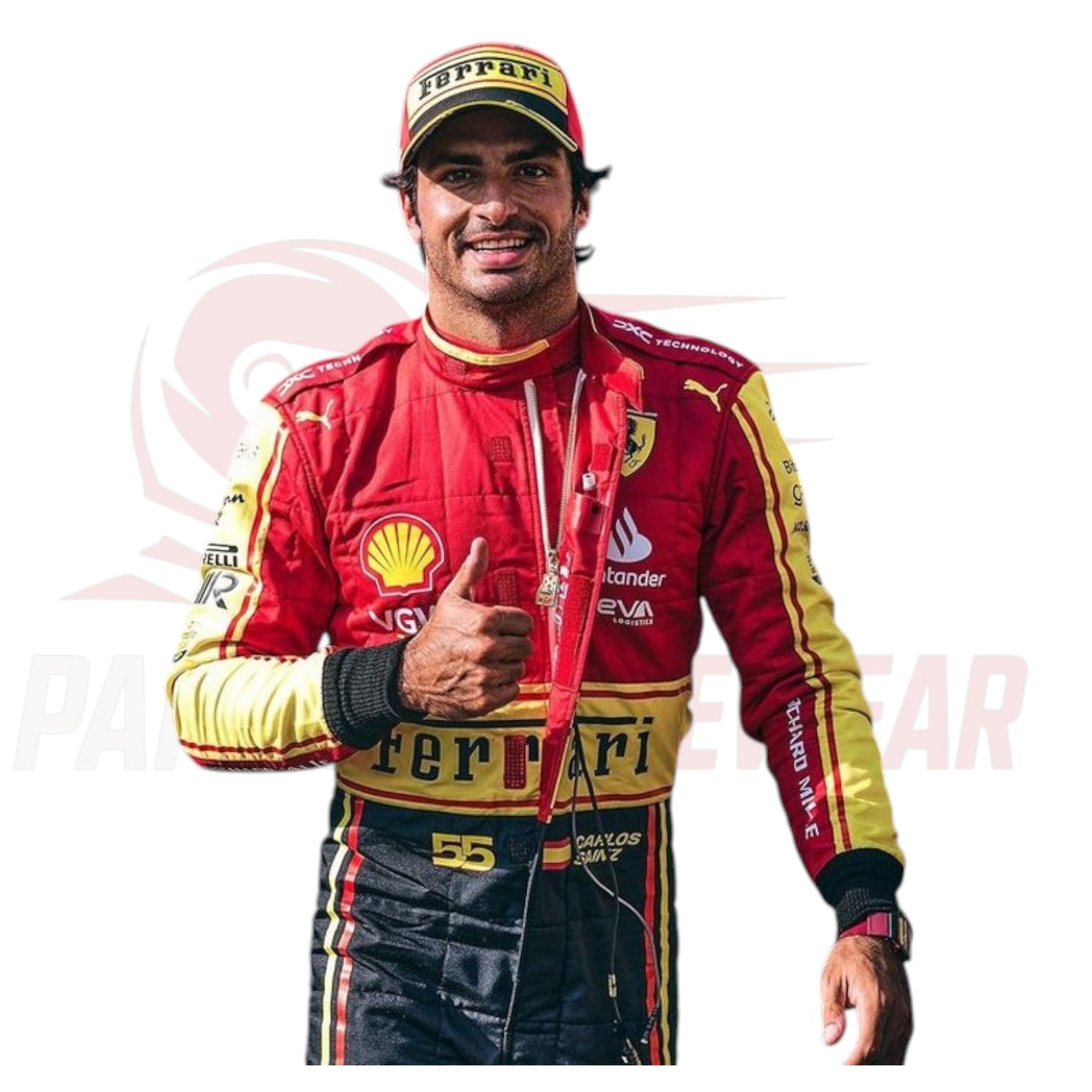2023 Carlos Sainz Ferrari Monza GP Special Edition Replica F1 Race Suit