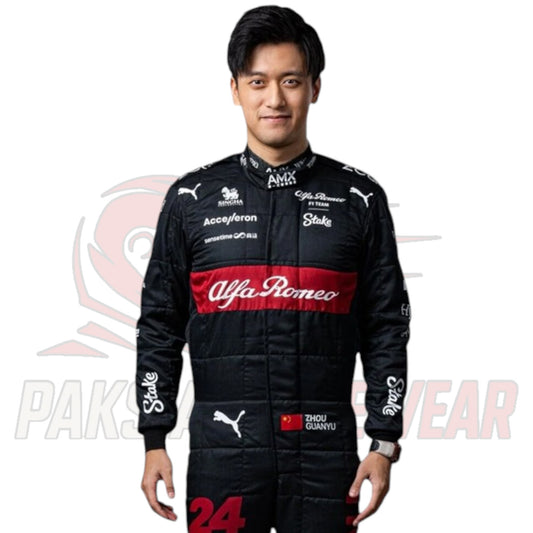 2023 Zhou Guanyu Alfa Romeo F1 Replica Race Suit