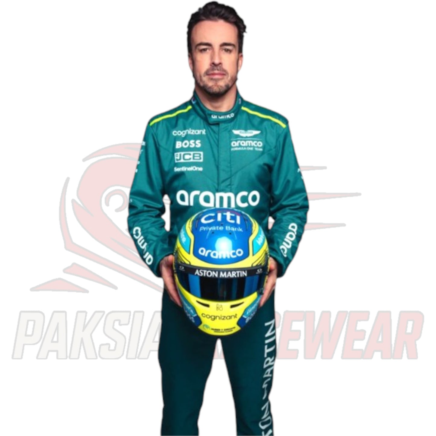 2024 Fernando Alonso Aston Martin F1 Replica Race Suit