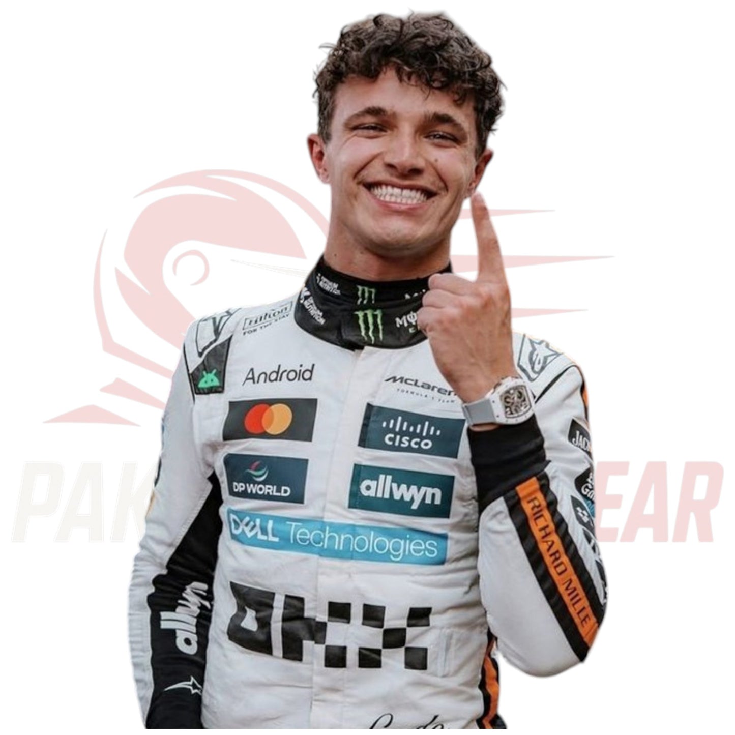 Official Style 2025 Lando Norris McLaren Monaco GP Suit