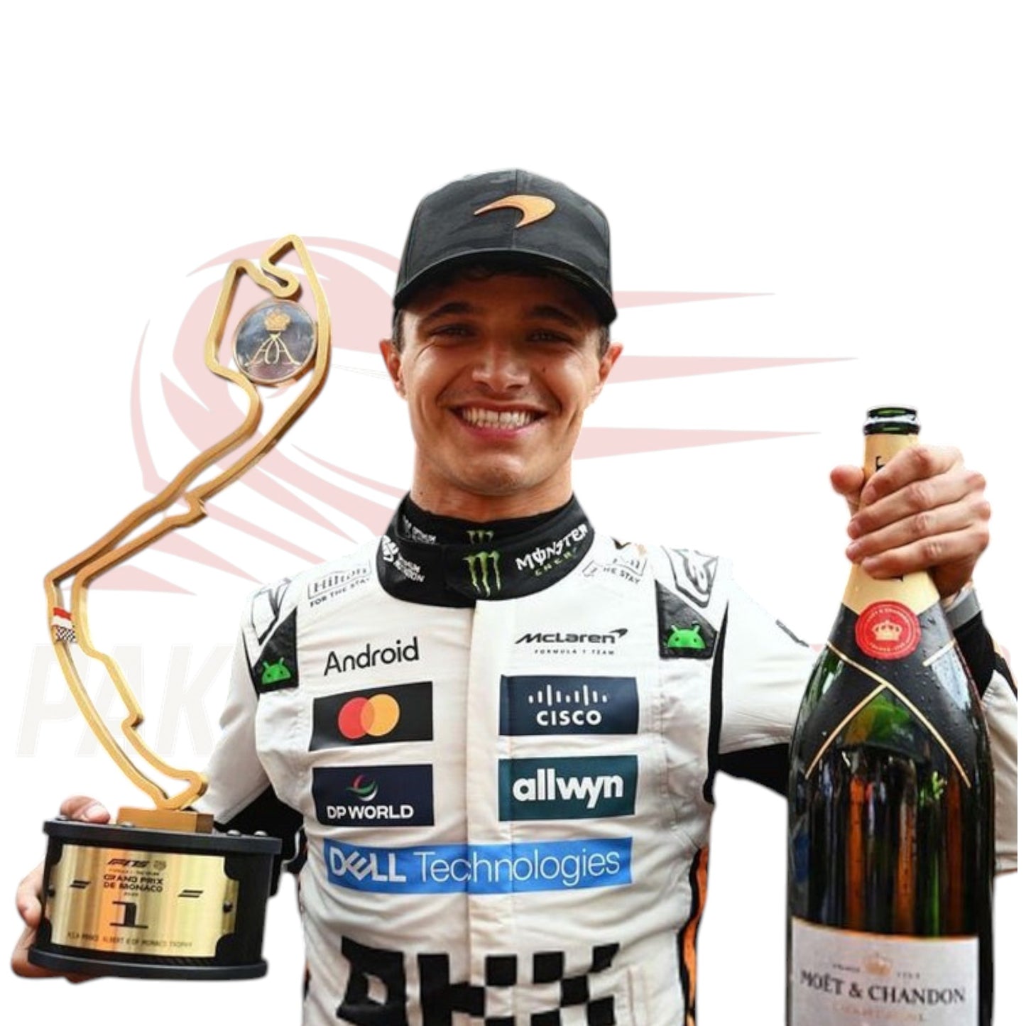 Official Style 2025 Lando Norris McLaren Monaco GP Suit
