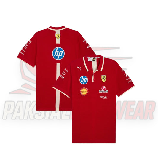 Ferrari F1 Team Knitted Polo – Red (Puma Official)
