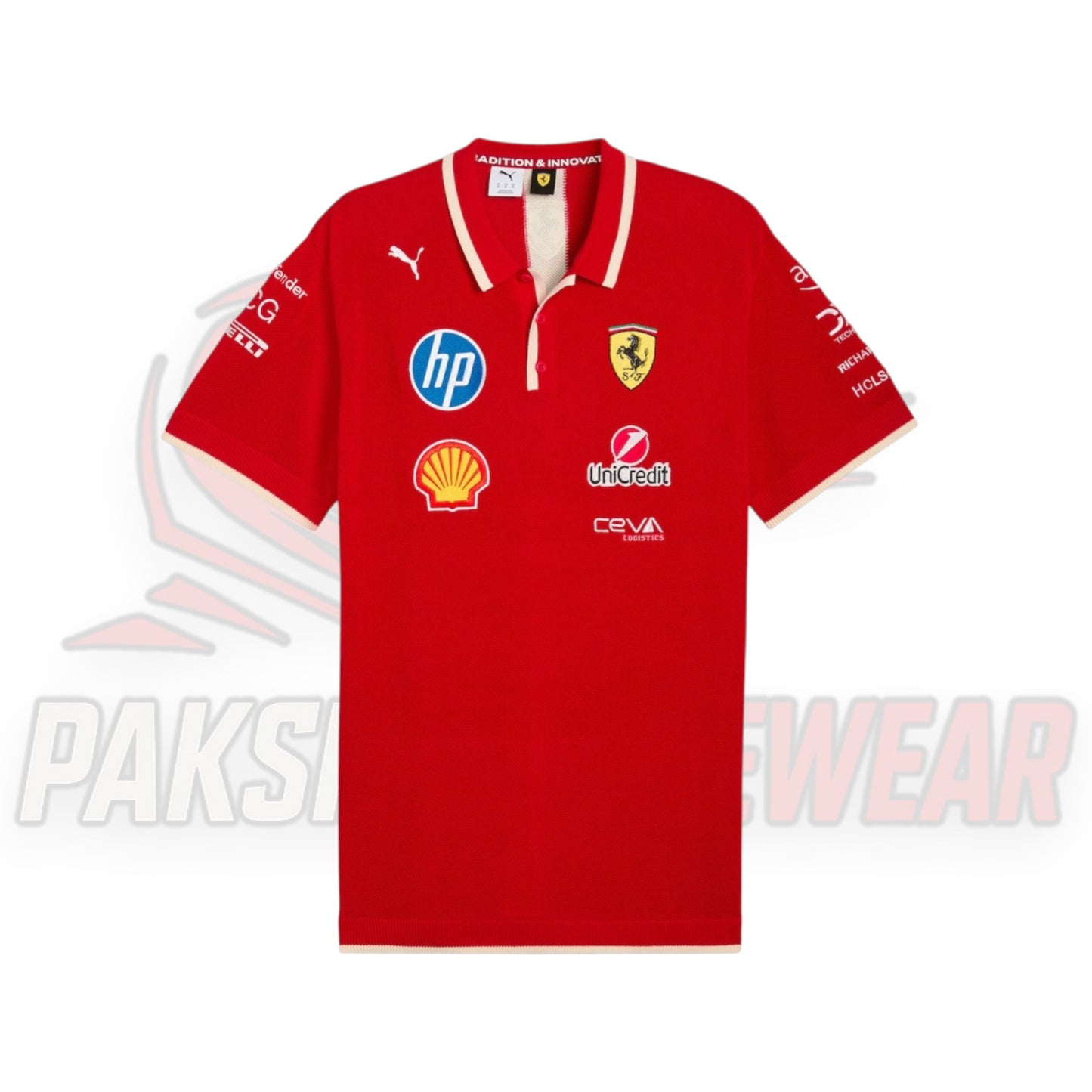 Ferrari F1 Team Knitted Polo – Red (Puma Official)