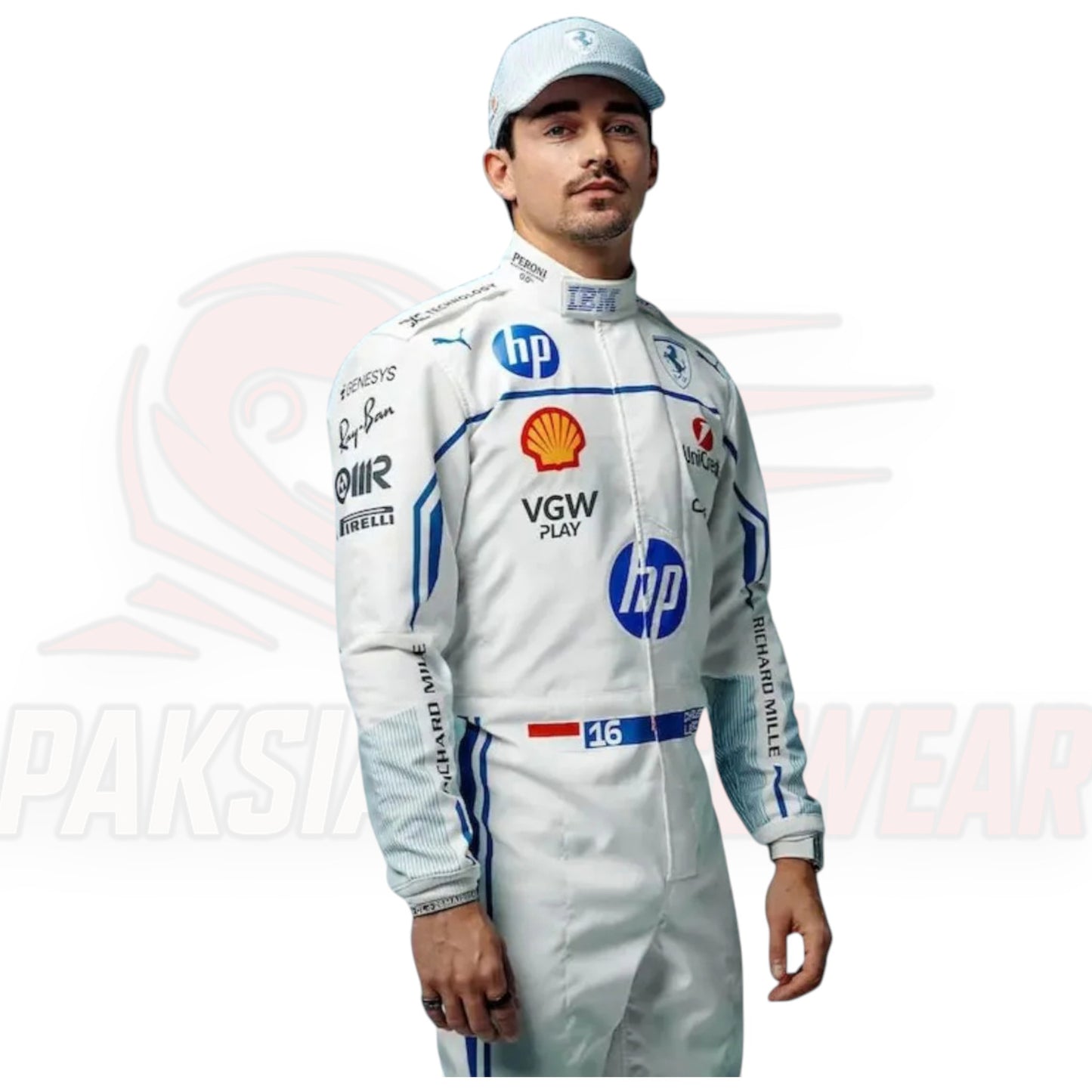 Charles Leclerc 2025 Ferrari Monaco GP Replica Race Suit