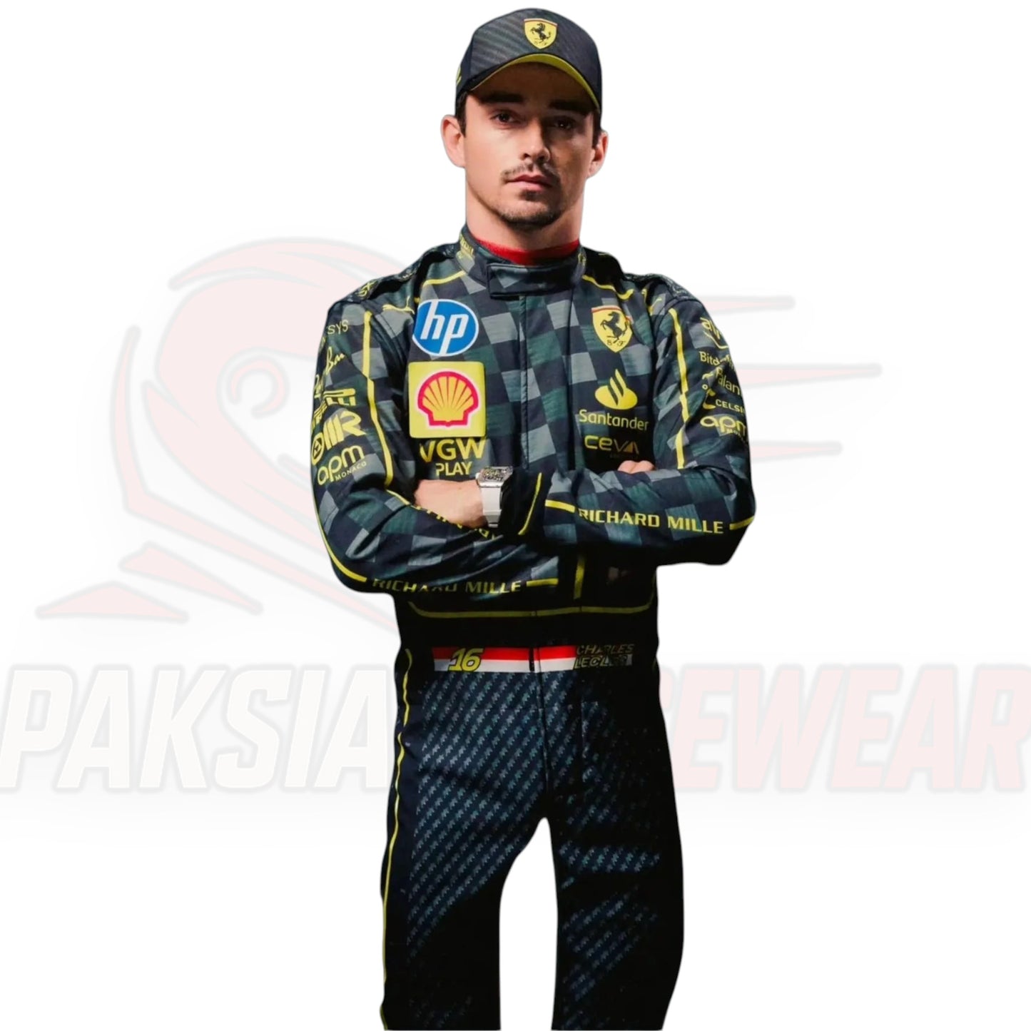 Charles Leclerc 2024 Ferrari F1 Race Suit Replica