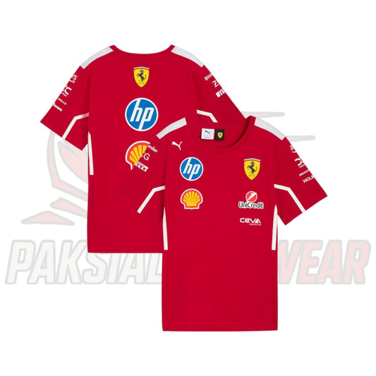Scuderia Ferrari 2025 F1 Team T-Shirt – Official Licensed Merchandise