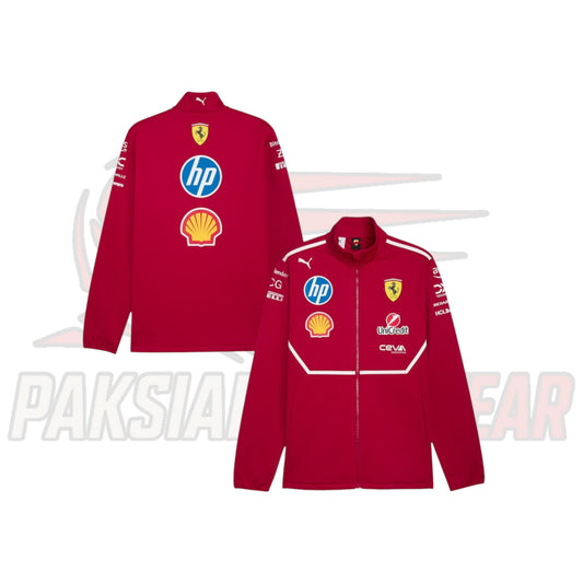 Scuderia Ferrari 2025 F1 Team Softshell Jacket – Official Fanwear